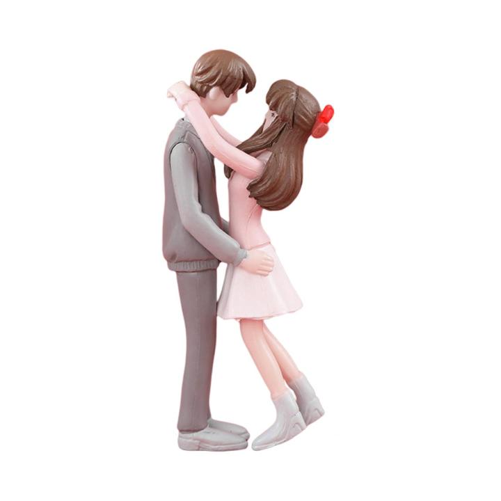 Childrenworld Lover Sculpture Cute Bedroom Desktop Hugging Couple Ornament Home Decor