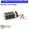 10 pcs 9v Battery snap on Connector Battery Clip by Electrica. 
