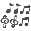 30 Pcs Music Notes Themed Cupcake Topper Paper Cake Inserts Card Wedding Cake Topper Decoration. 