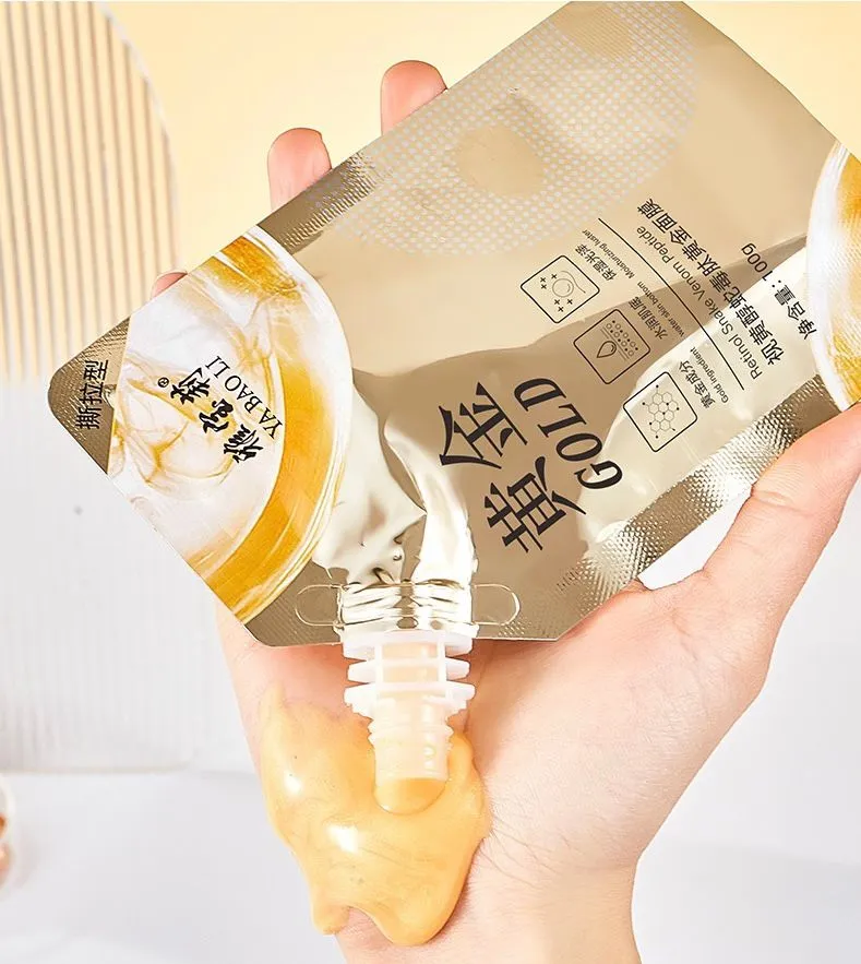 Retinol Snake Venom peptide Gold Mask  Golden Mask Moisturizing Whitening Wrinkle fade Mud Mask Firming Skin Care 100ml