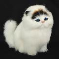 Plush Simulation Cat Electronic Pet Doll Imitation Animal Toy with Meow Sound Function Children's Cute Pet Toy Model Christmas Gift. 