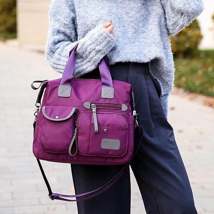 Women's%20Oxford%20Cloth%20Shoulder%20Bag%20%E2%80%93%20Waterproof%20Nylon%20(Purple)%20-%20Image%209