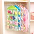 16 Pocket Durable Clear Door Fordable Wardrobe Storage Organizer Hanging Bag. 