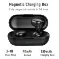 Bluetooth 5.0 HiFi stereo headsets TWS wireless headphones ipx9 waterproof stereo earphone Sport Bluetooth headset Noise Cancelling headphones with mic smart fingerprint touch in ear Bluetooth earbuds with charging power box. 