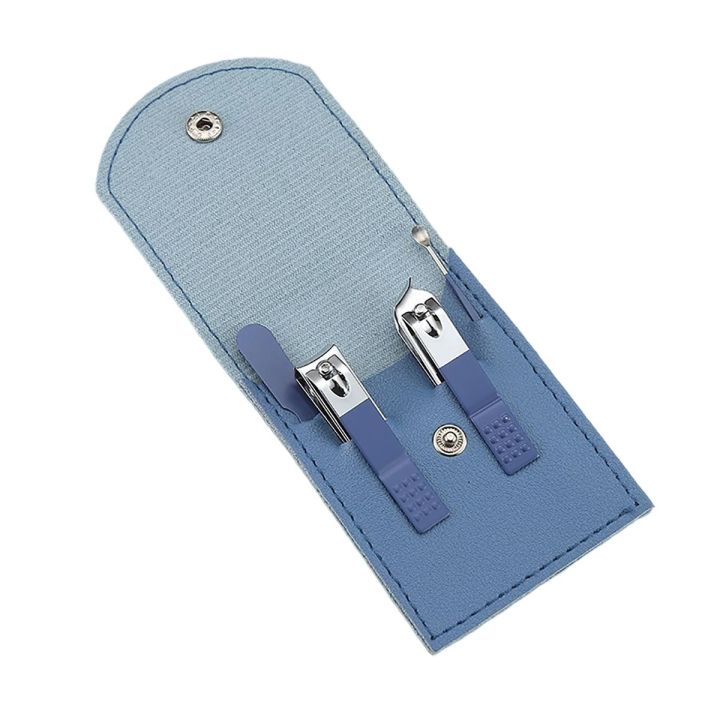 4 PCS Portable Manicure Pedicure Kit for Men & Women-Stainless Steel Nail Clippers, Scissors, Tweezers & Nail File | Professional Nail Care & Grooming Tools Set | Compact Travel Beauty Gift Set I Mani pedi tool kit I Mani pedi kit facial I Mani pedi tools