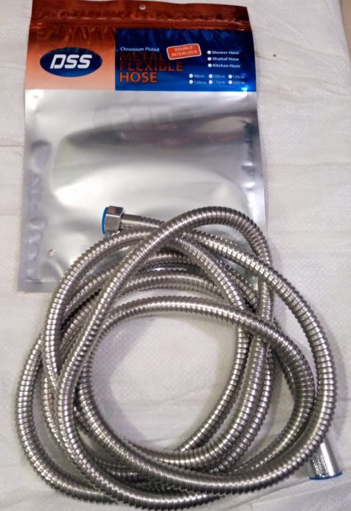 Muslim%20Shower%20Chain%20(1.2m)/%20Flexible%20Hose%20(DSS)%20Highest%20quality%20(Chrome%20Material)%20-%20Image%203
