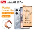 （3 in 1）infinix GT 10 Pro Shockproof Phone Case for infinix Note 30 Pro 30 4G 5G 30 Vip GT10 PRO TPU Casing Soft Anti-fall Back Cover and Ceramic frosted film and Camera lens film. 