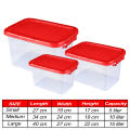 Two Side Lock Mega Multipurpose Storage Box With Lid  Multi-Colors. 