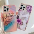 Luxury Glitter Fish Scale Shell Cover Flower Marble Pattern Hard Case For Motorola Moto G Pure G Stylus 2021 G60 G71 E40 Edge 20. 