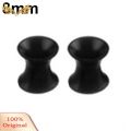 1Pair Silicone Flesh Tunnel Double Flared Saddle Ear Plug Gauge Unisex Piercing. 