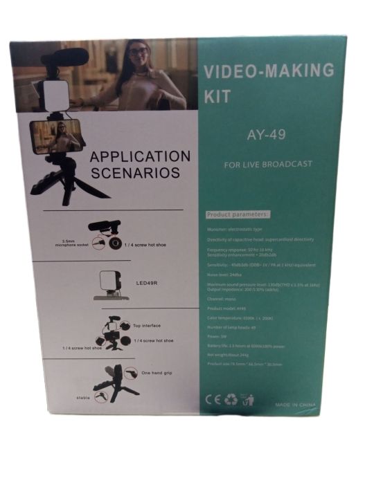 ay-49%20vlogging%20kit%20%7C%20video%20making%20kit%20for%20YouTubers%7C%20tripod%20stand,light,shotgun%20mic,shutter%20remote,%20mobile%20holder.%20-%20Image%204