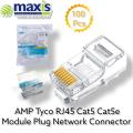AMP Tyco RJ45 Cat5 Cat5e Modular Plug Network Connector. 