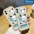 dienya For VIVO Y15s Y15a Y01 Case Cartoon Sweet Baby Pochacco Wave Border Silicone Edge Pattern Phone Case Full Cover Lens Camera Protector Soft Back Cover. 