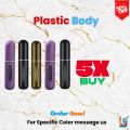 Refillable Perfume Bottle 5ml Travel Size Portable Mini Spray Atomizer Plastic and Metal Material Lightweight Leak Proof Easy to Refill Compact Fragrance Dispenser for Men and Women Travel Office Pocket Use. 
