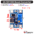 DC-DC MT3608 SX1308 Boost Converter Boost Power Supply Module Max 28V 2A Output Booster. 