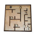 Laser Cut Handheld Marble wooden labyrinth maze game. 