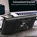 Vantime for OPPO A5 Pro 4G 5G Case Hard Sliding Lens Protect Stand Holder Back Cover. 