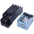 220/240V AC C DPDT Relay MY2NJ 8 Pin w Socket Base. 