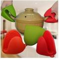 2 pcs Silicone Pot Holder Oven Mini Small Mitt Cooking Pinch Grips.. 