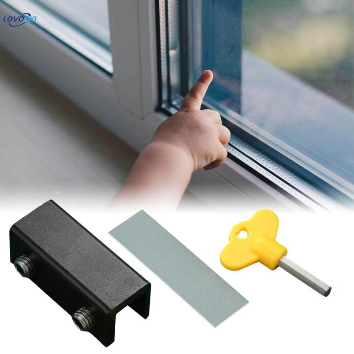 Sliding Window Railing Stopper Window Safety Lock Window Restrictor Slide Stopper Metal No Drill ...