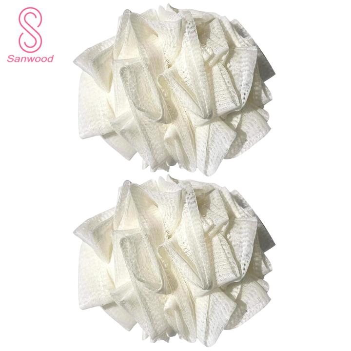 Soothing Bathing Experience 2-in-1 Bath Loofah Sponge with Drawstring Closure for Gentle Exfoliation Perfect for Men Women Kids Soft Mesh Material Bathing Accessories for A Luxurious Shower Experience