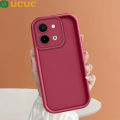 UCUC for Vivo Y28 4G Back Cover Solid Color Ladder Camera Soft Rubber Protection Phone Case. 