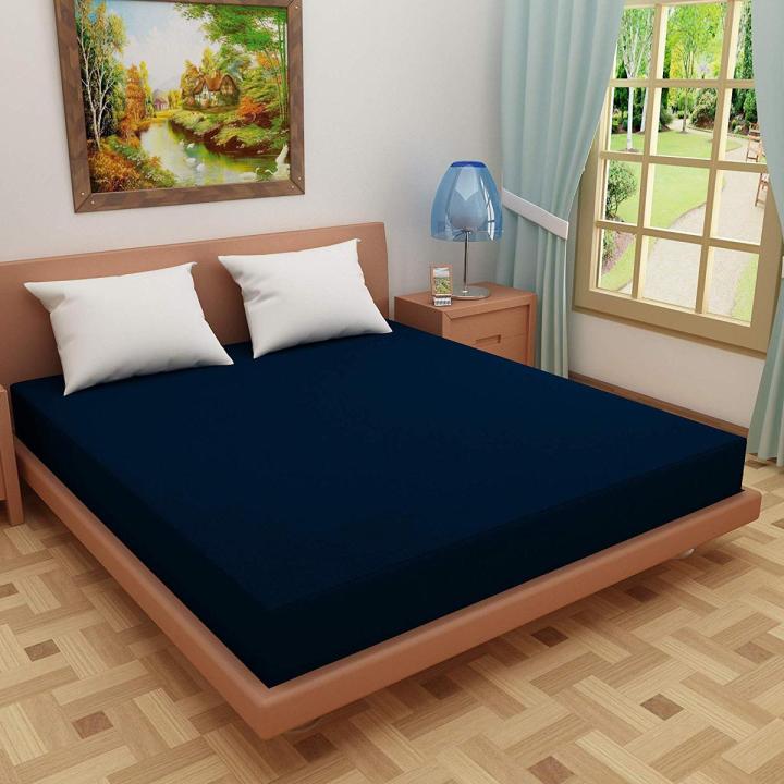 Anti Allergy Dust Mite Waterproof Mattress Cover Terry Cotton Mattress Protector Bed Sheet and Bed Cover Single/Double/King