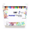 Pointer Fineliner Black Blue Multi Color Easy Grip 0.3mm Piano multi color. 