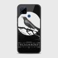Realme_C15 Cover - SkinLee HQ Infinity Glass Case (Soft) - Rendering Black Bird - SKINLEE-559-1-905-485. 