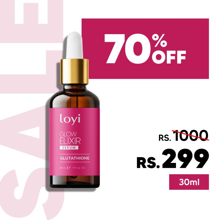 Loyi Gluta Serum 30ml | Skin Brightening, Dark Spot Removal, Even Tone | Glow Boosting Face Serum