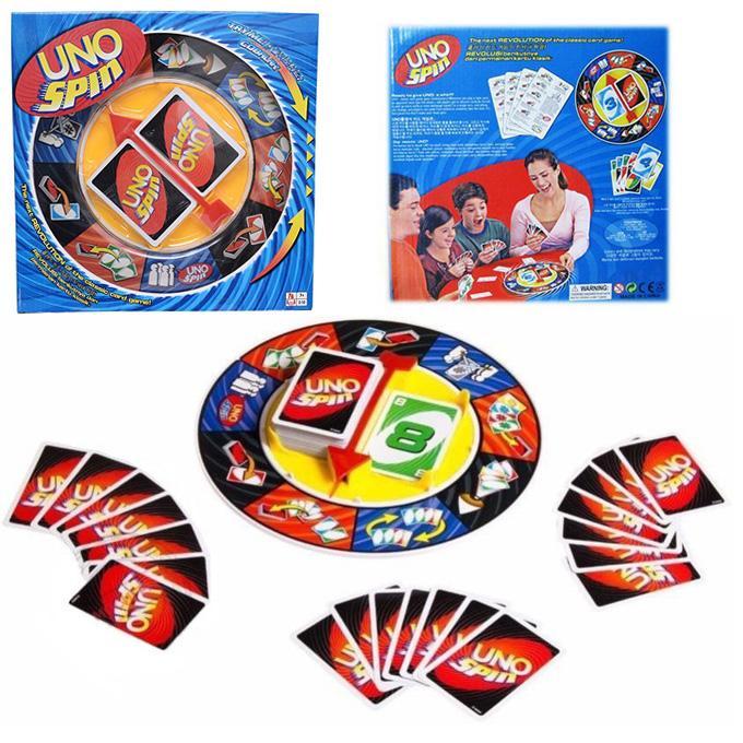 Uno Spin Wheel Card Game Kids and Adults Family Game