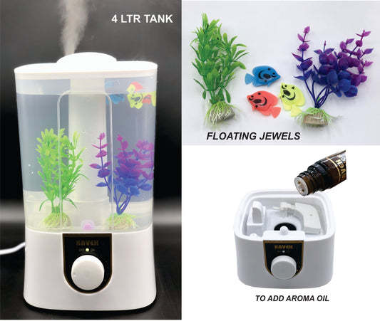 Humidifier Cool Steam High Quality Ultrasonic Humidifier 4 L Air Humidifier and Ultrasonic Air Freshener Cool Top Filler  Note random color will be deliver