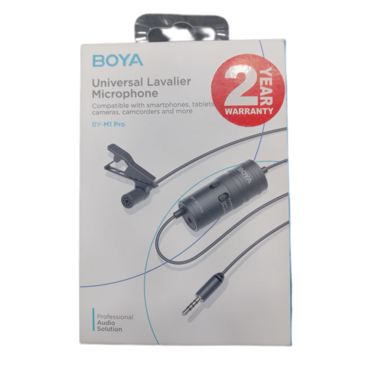 BOYA Universal Lavalier Microphone BY-M1 PRO (2 Years Brand Warranty)