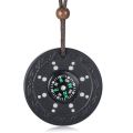 Quantum Scalar Power Energy Bio Science Negative Ions Pendant Necklace For Men Technology Volcanic Lava Jewels. 