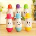 01PC Korean Creative Stationery Smiley Face Retractable Ballpoint Fridge Magnet gel Pen Cute Cartoon Hat Pill Pen Novelty Pens for Writing. 