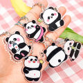 Cartoon New Panda Keychain Cute Backpack DIY Decorative Pendant Car Key Chain Panda Acrylic Accessories Qoddess. 