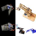 4 DOF Unassembly Acrylic Mechanical Arm Robot Manipulator Claw for Arduino Maker Learning DIY Kit Robot. 