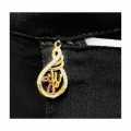 DUBAI NIQAB MUSLIM HIJAB 1 LAYER ISLAMIC Veil Burqa Burka Nikab New With Metal Pendant. 