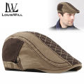 LouisWill Men Berets Hats Cotton Berets Caps Summer Berets Outdoor Sunscreen Peaked Caps Fashion Short Eaves Golf Flat Caps Casual Hats Berets for Men. 