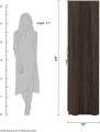 Revival 4-Door Wardrobe (Oak Finish). 