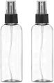 120ML Empty Plastic Spray Bottles Refillable & Reusable Bottles for Essential Oils, Perfumes, Cleaning Product. Transparent Plastic Portable Spray Bottles / Makeup Bottle Black Spray. 