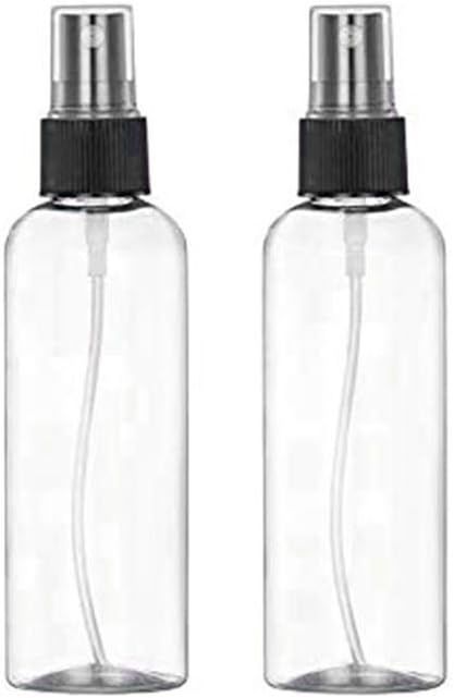 120ML Empty Plastic Spray Bottles Refillable & Reusable Bottles for Essential Oils, Perfumes, Cleaning Product. Transparent Plastic Portable Spray Bottles / Makeup Bottle Black Spray