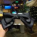 Korean Chiffon Black Hair Clip Floral Big Bow Hair pin hairclip hair accessories women hairpin headdress. 