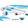 Techmanistan Rechargeable Electric Spin Scrubber With 3 Replaceable Cleaning Brush Heads, Cordless Shower Cleaning Brush with Long Extension Arm, Electric Spin Bathroom Scrubber. 