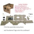 For 5.0 inch Screen Google VR 3D Glasses Brand New DIY Google cardboard Virtual Reality VR Mobile Phone 3D Glasses VR Paper Box. 