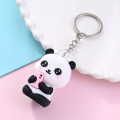 Metal Panda Keychain Cute Metal Ring 10*4*3CM Cartoon Keychain Cartoon 3D 3D Doll Pendant for Backpack Wallet Gift Prize Couple. 