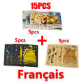 Poppies Muoe Pokemon Rainbow Cards Gold Silver Vmax GX Card Collection Battle Trainer Card Spanish English French Child Toys Christmas Gifts. 