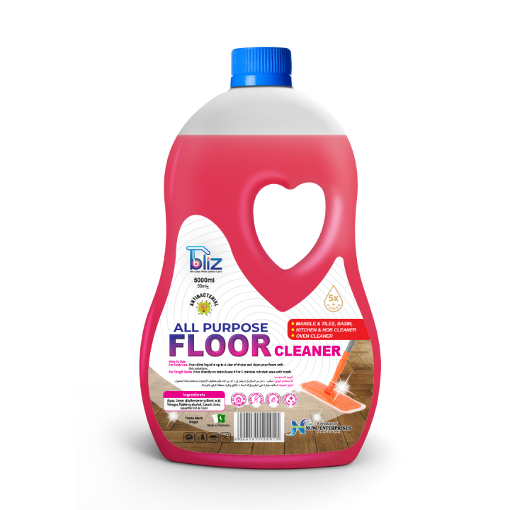 Bliz Multipurpose Surface & Floor Cleaner 5 Liters - Acid Free Cleaning