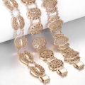 【beauty code】6 Styles 585 Rose Gold Color Bangle Bracelet for Girls Cut Out Carved Vine Shaped Fashion Jewelry DCBM01. 