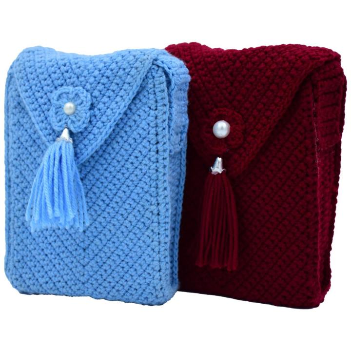 crochet mobile pouch / phone cover / crochet Handmade mobile phone cover/ woolen pouch / handmade crochet pouch, Cover, Cell Bag, Phone Pouch,